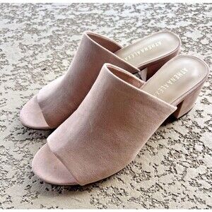 Athena Alexander Robyne Blush Faux Sued Sandal Mule Slide Women's Size 10